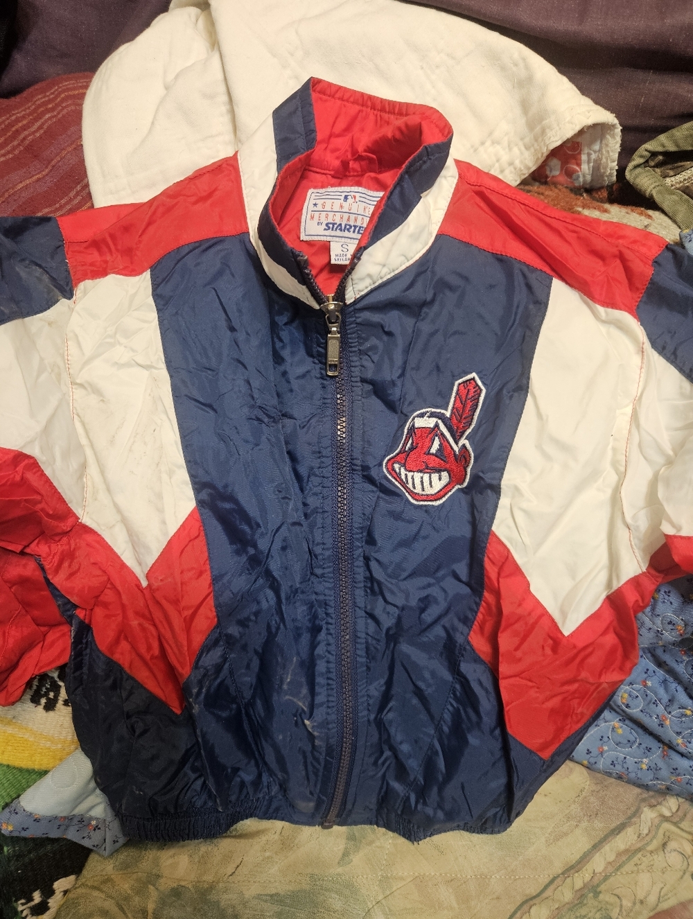 Youth Cleveland Indians Starter Windbreaker
